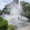 南昌半山温泉酒店安装喷雾造景，景观造雾系统